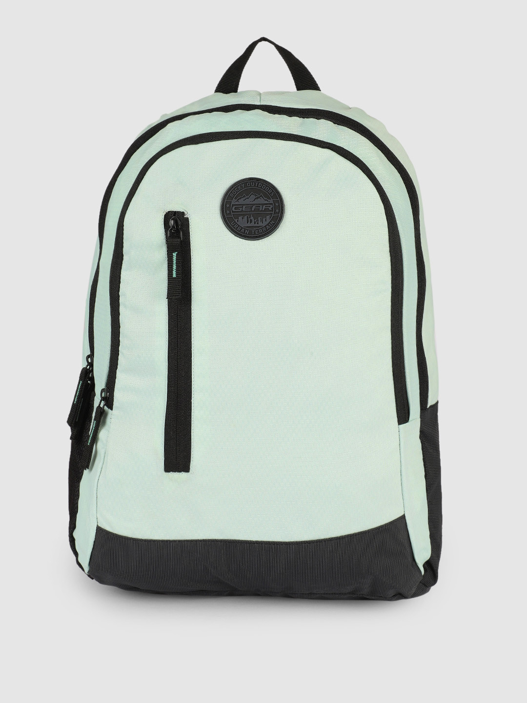Buy Gear Unisex Black & Sea Green ECO 4 Backpack Backpacks for Unisex
