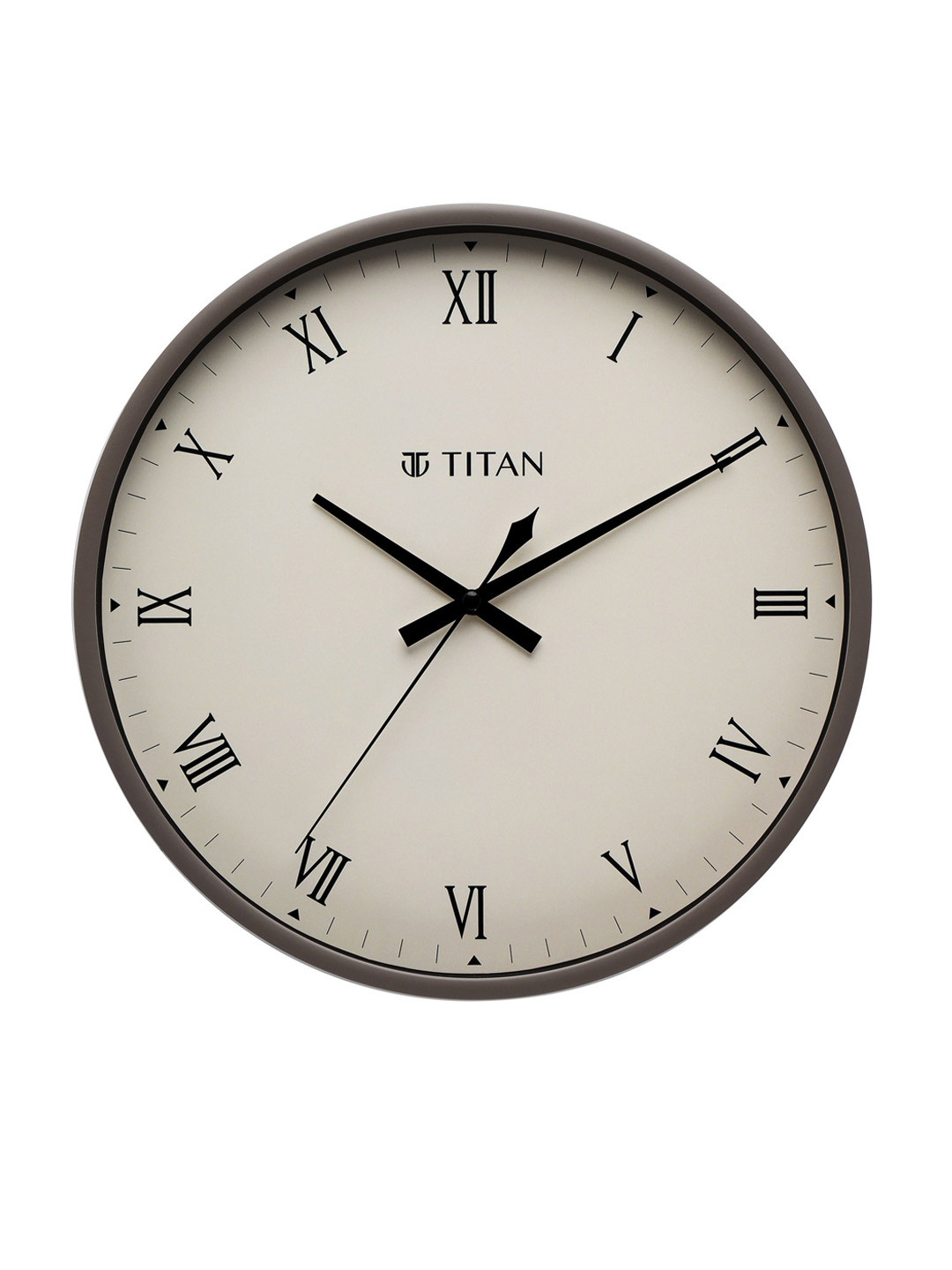 Buy Titan Grey Contemporary Wall Clock Clocks for Unisex 18467654