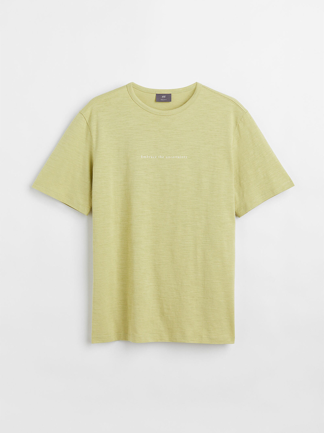 Buy H&M Green Regular Fit Cotton T Shirt Tshirts for Men 18468012