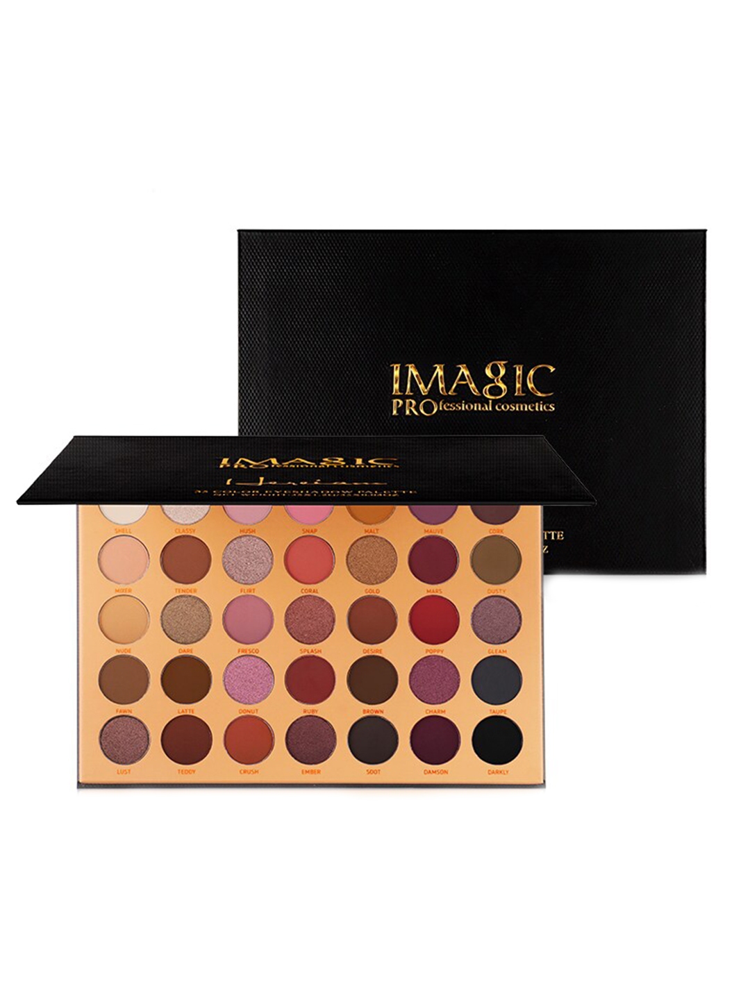 Buy Imagic Professional Cosmetics Elegant Black 35 Colors Eyeshadow Palette Shade Ey325