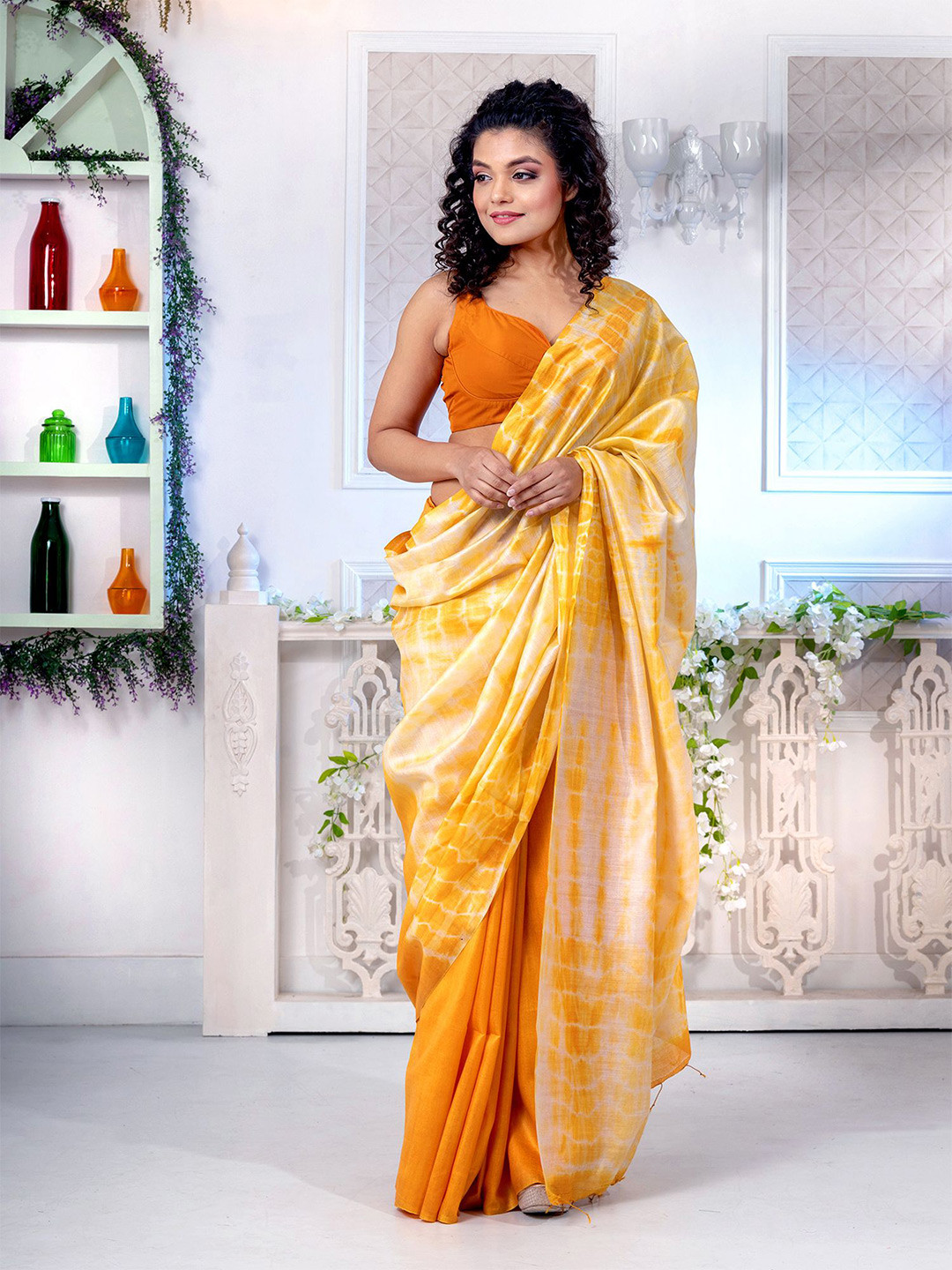Buy Charukriti Women Yellow Sarees Sarees for Women 18470034 Myntra
