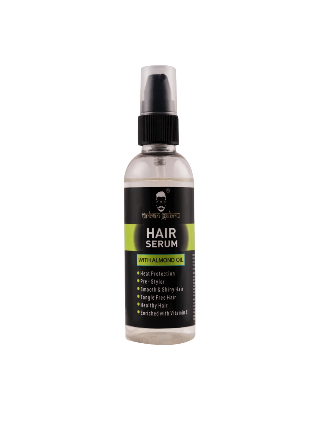 Buy URBANGABRU Heat Protection Hair Serum With Almond Oil & Vitamin E 100 Ml Hair Serum for