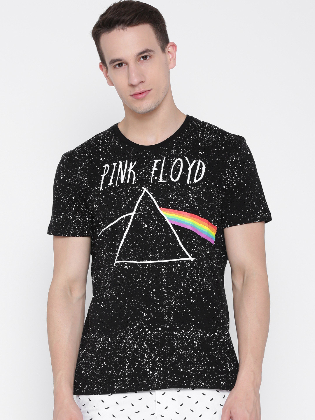 Pink Floyd T-Shirt Uomo 'Metal Sign' | Maglietta Ufficiale Band, Colore Nero, Regular Fit