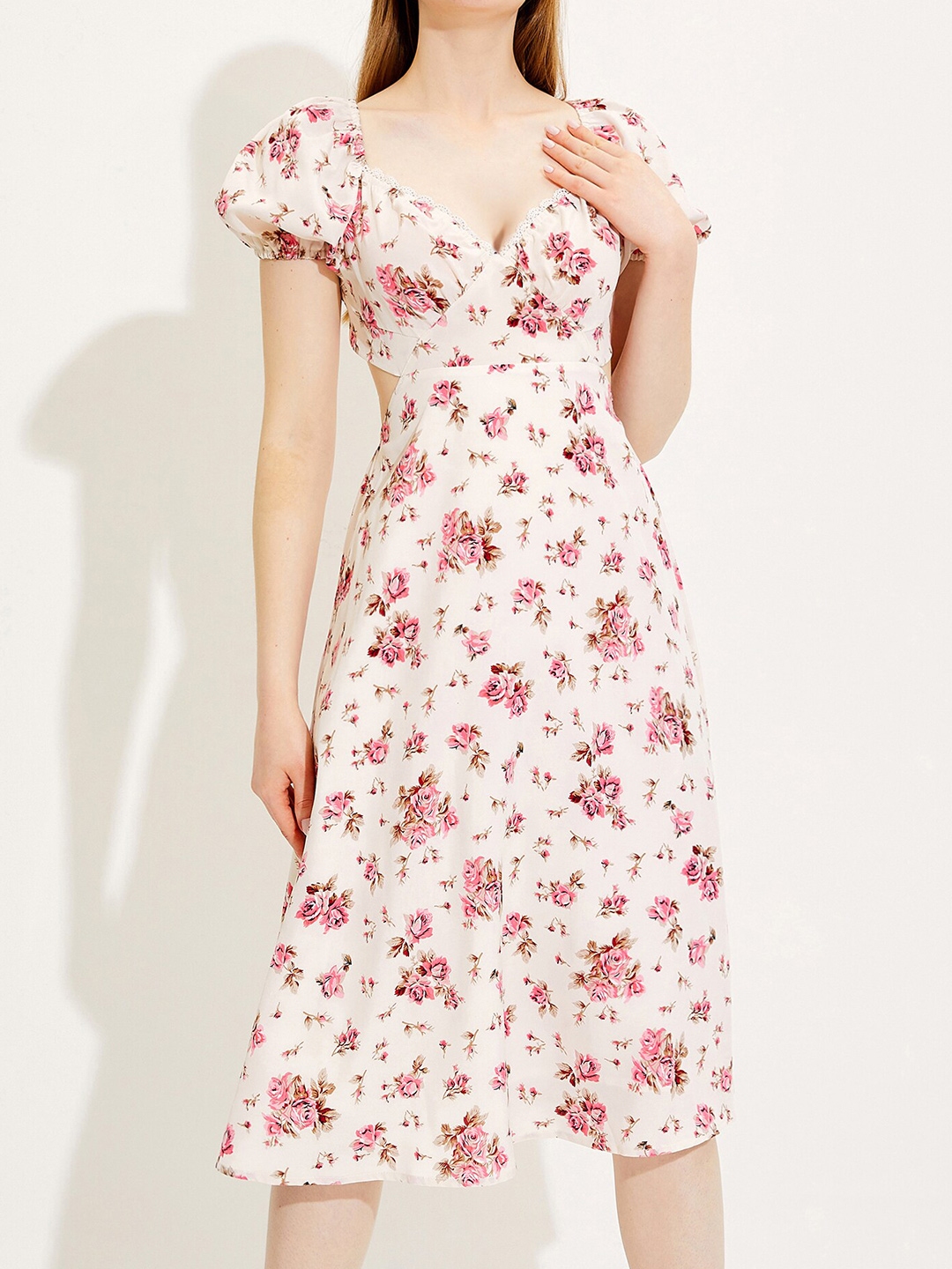 Buy Urbanic Pink Floral A Line Dress Dresses For Women 18500734 Myntra 3900