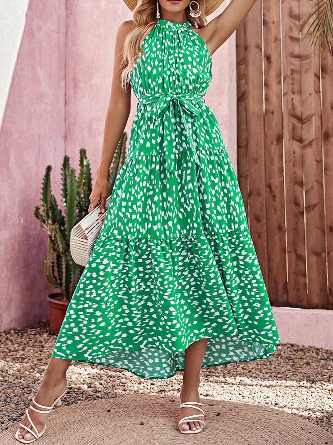 Buy URBANIC Green Maxi Midi Dress Dresses for Women 18500756 Myntra