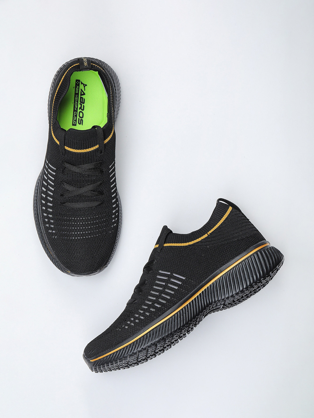 Buy ABROS Men Black Mesh Running Shoes Sports Shoes for Men 18507052