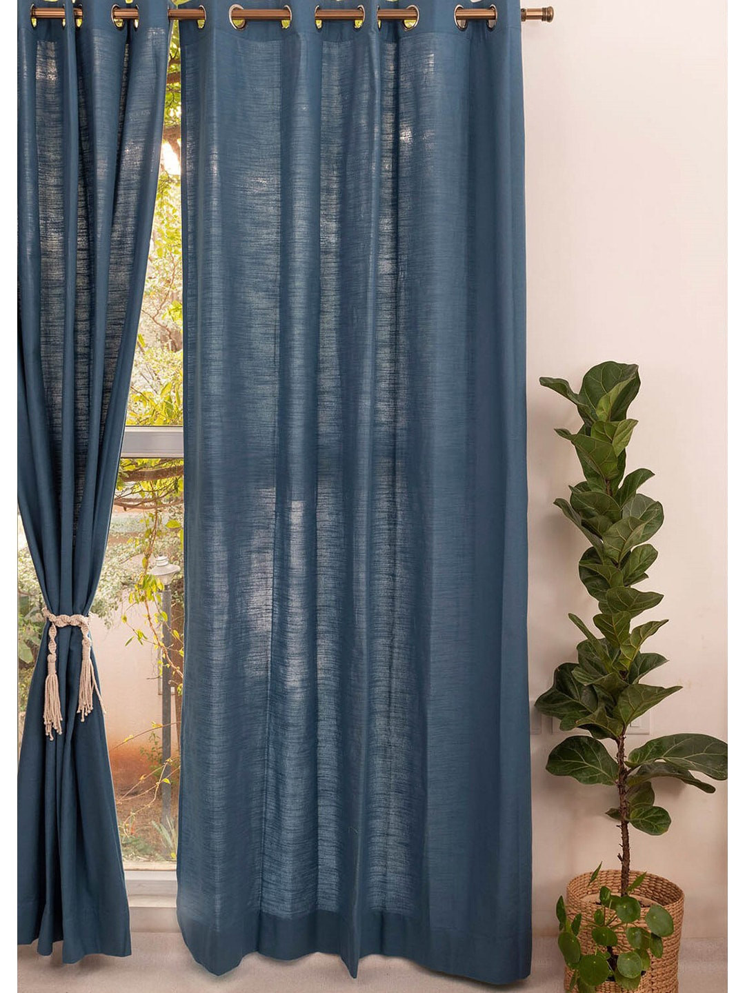 Buy The Yellow Dwelling Blue Door Curtain Curtains And Sheers for