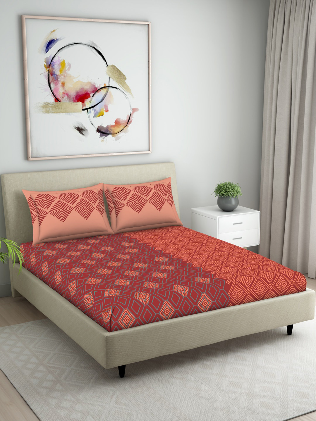 Buy Welspun Unisex Red Bedsheets Bedsheets for Unisex 18508046 Myntra