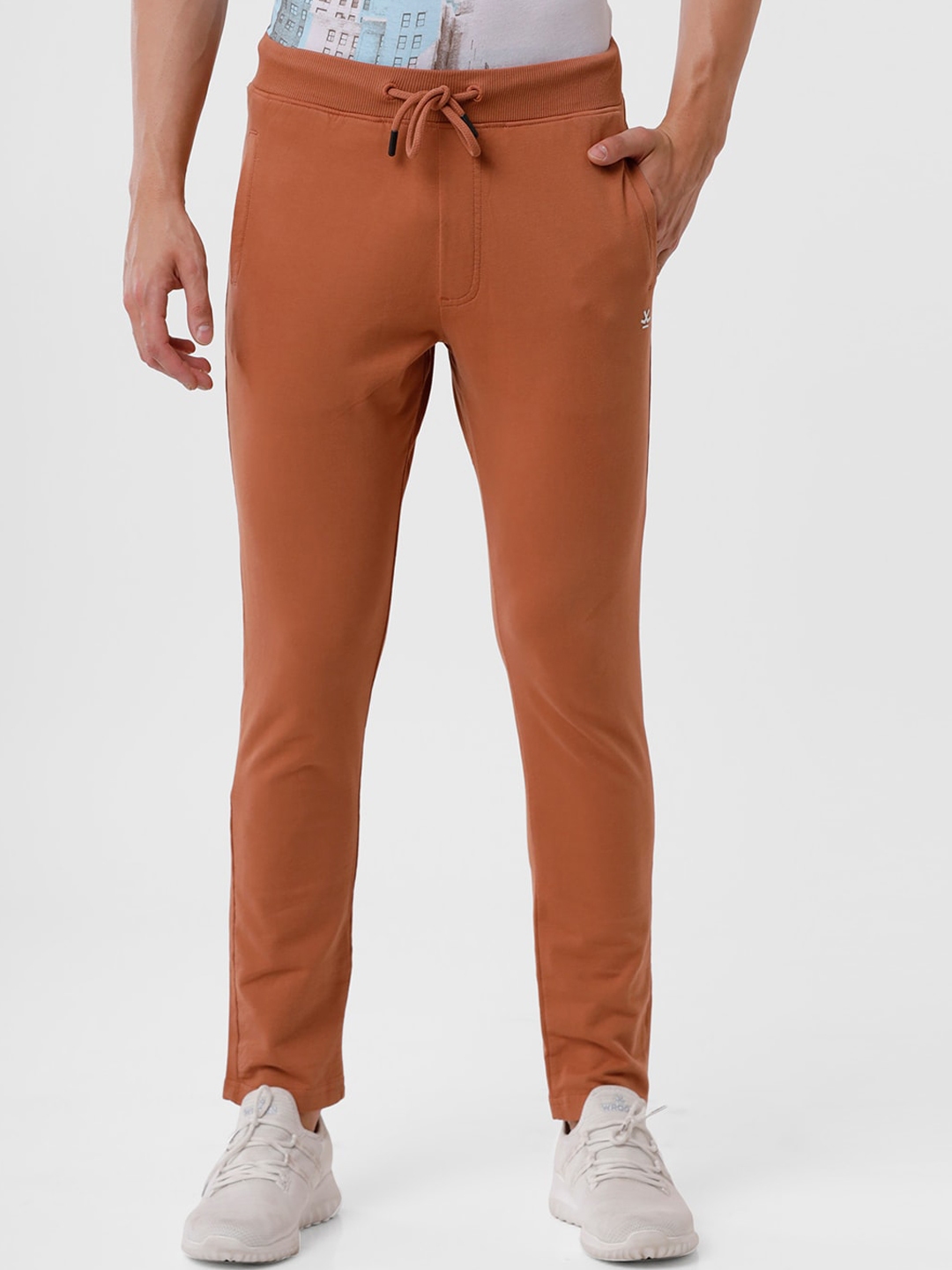 Buy WROGN Men Brown Solid Regular Track Pants Track Pants For Men Buy WROGN Men Brown Solid Regular Track Pants Track Pants For Men