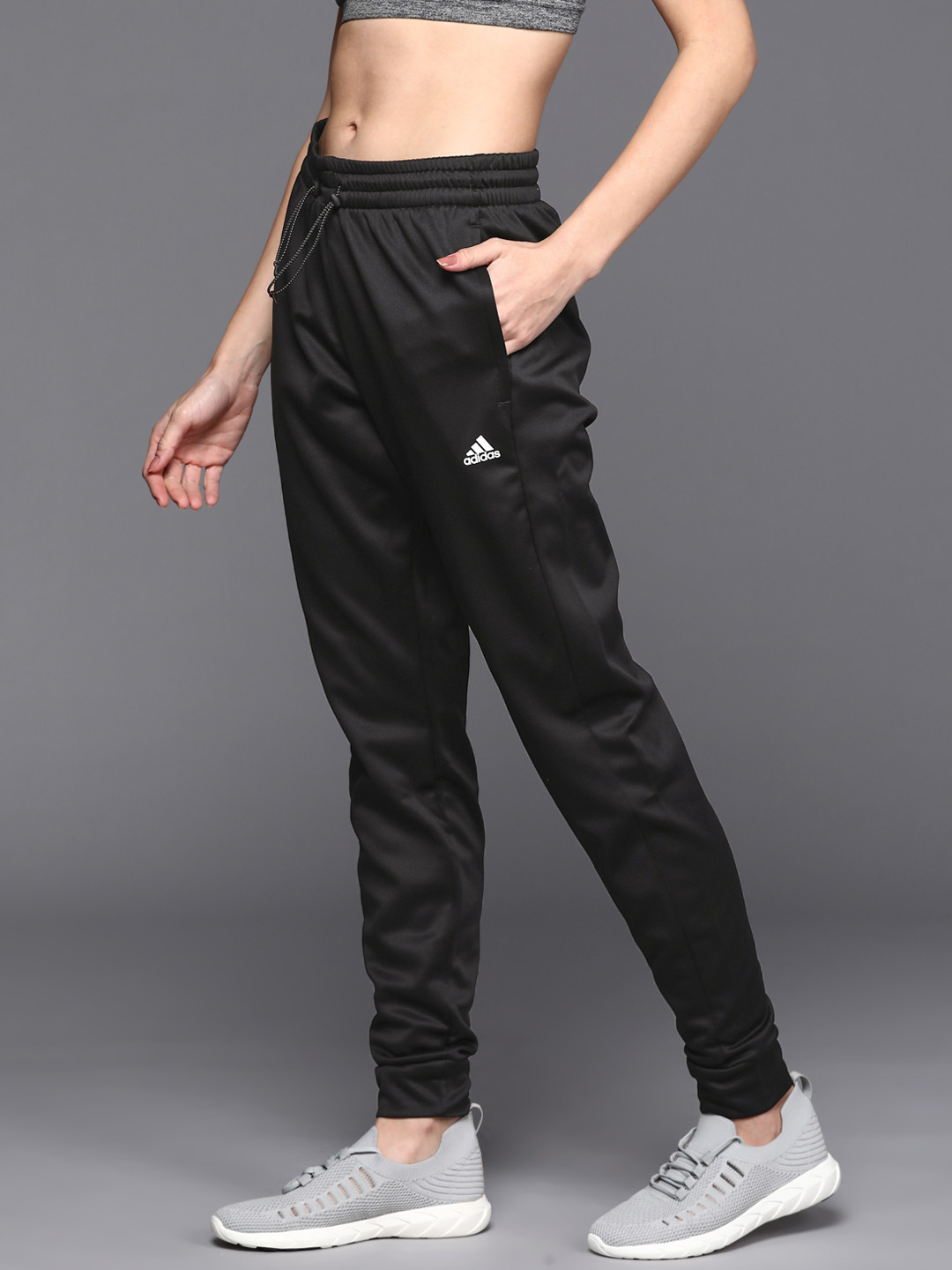 Buy ADIDAS Women Black Solid GG Tap Track Pants Track Pants for Women