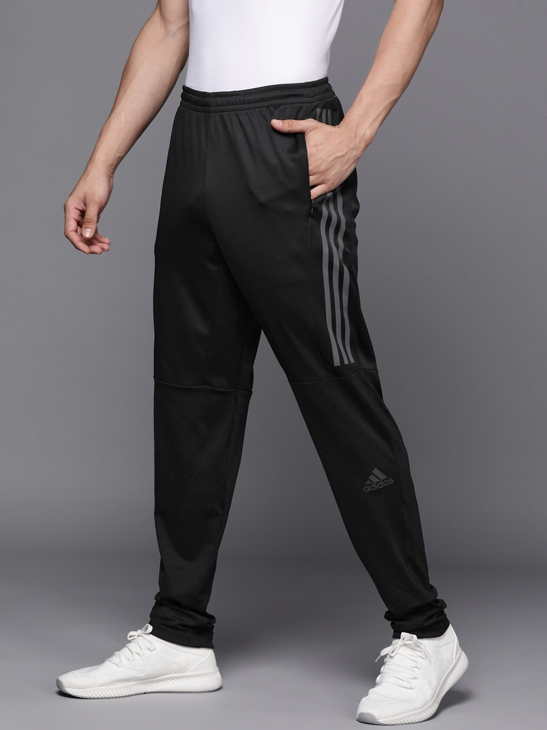 Buy ADIDAS Men Black Solid Running Track Pants Track Pants for Men