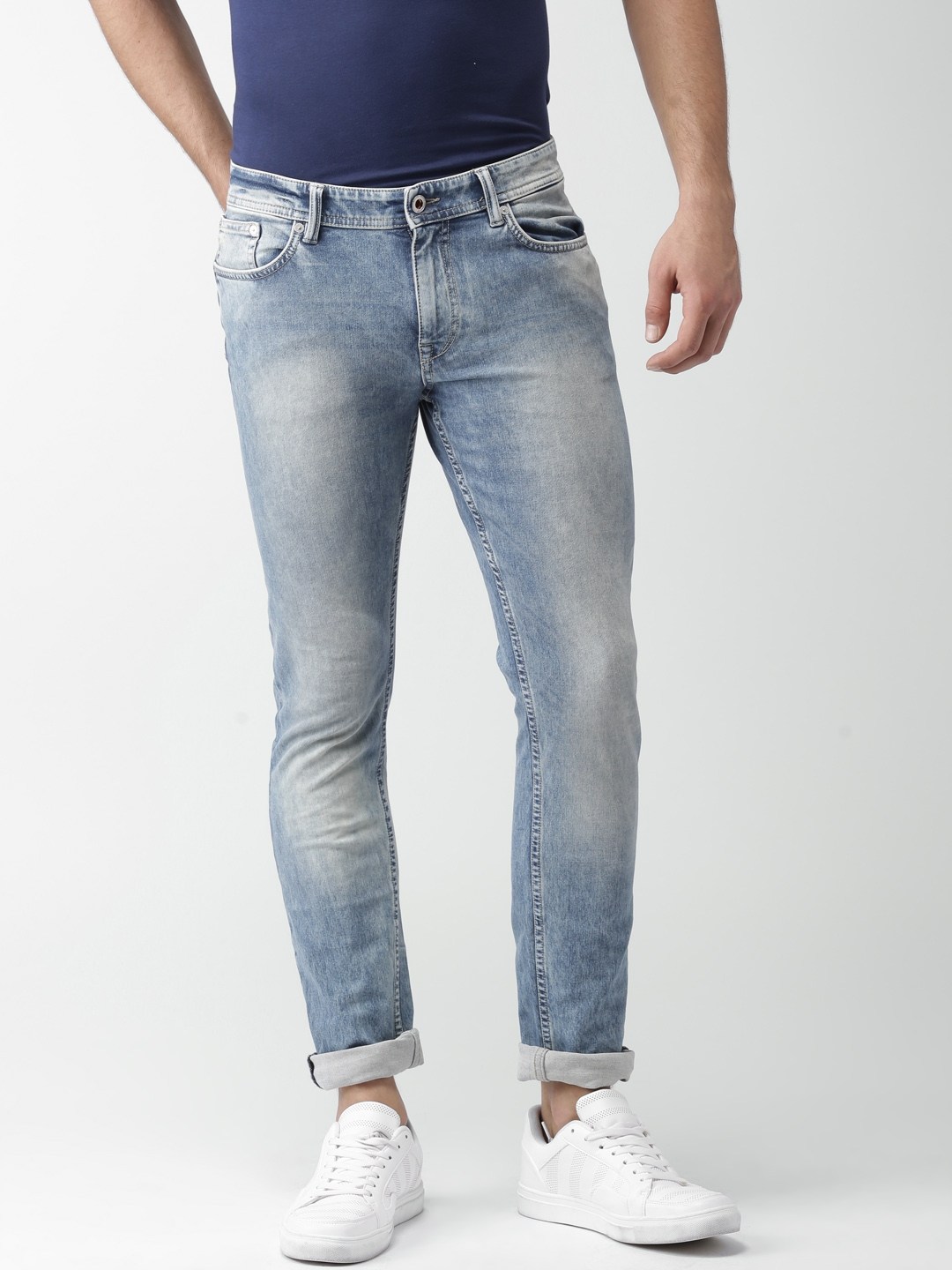 Buy Celio Men Blue Slim Fit Stretchable Jeans - Jeans for Men 1852086 ...