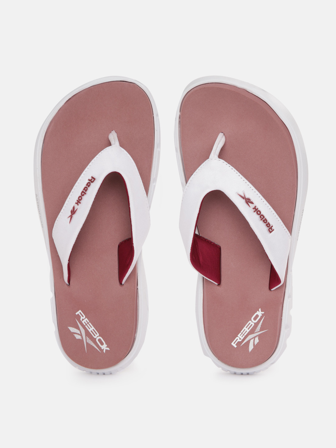 Buy Reebok Women White & Purple Cuba Flip Thong Flip Flops Flip Flops