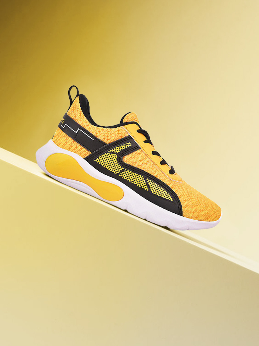 Buy Campus Unisex Kids Mustard Mesh Running Shoes Sports Shoes for