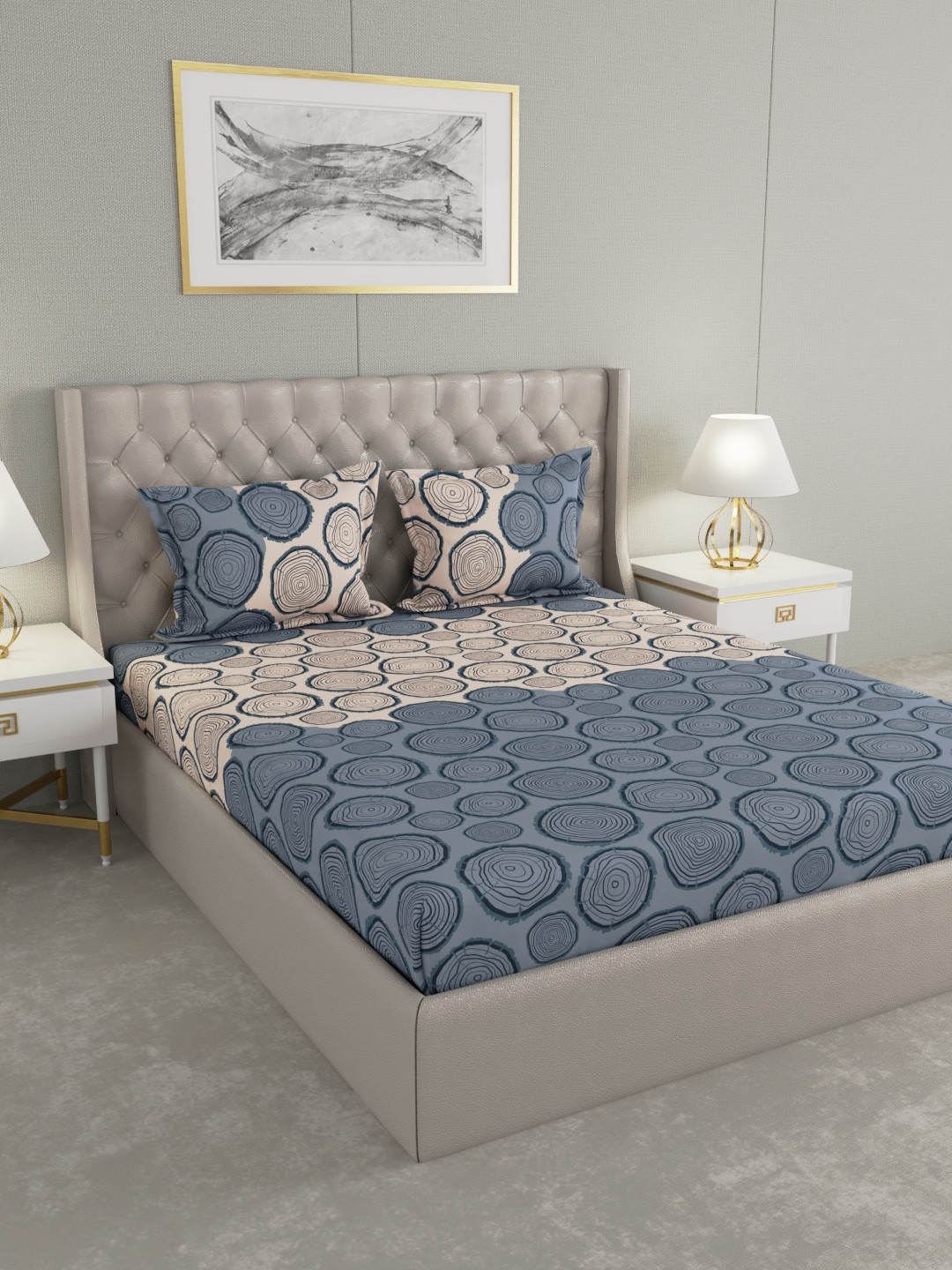 Buy Raymond Home Unisex Blue Bedsheets Bedsheets for Unisex 18528798