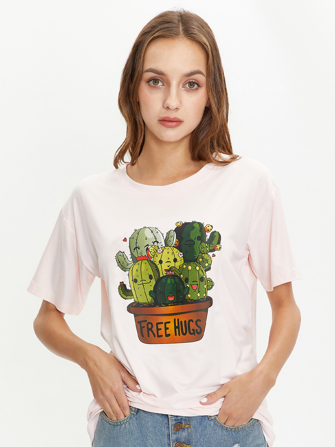 Buy URBANIC Women Pink T Shirt - Tshirts for Women 18530970 | Myntra
