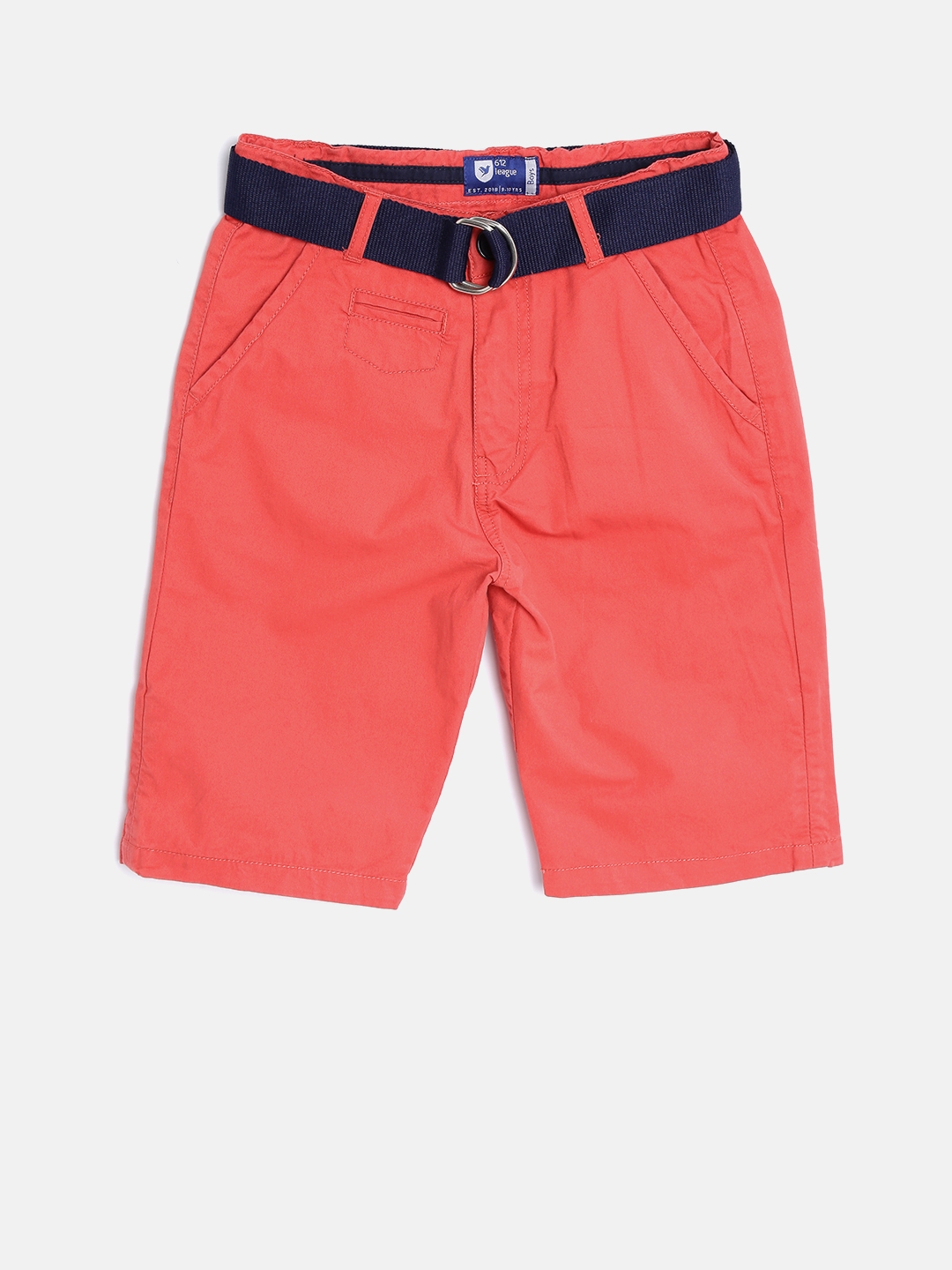 mens orange chino shorts