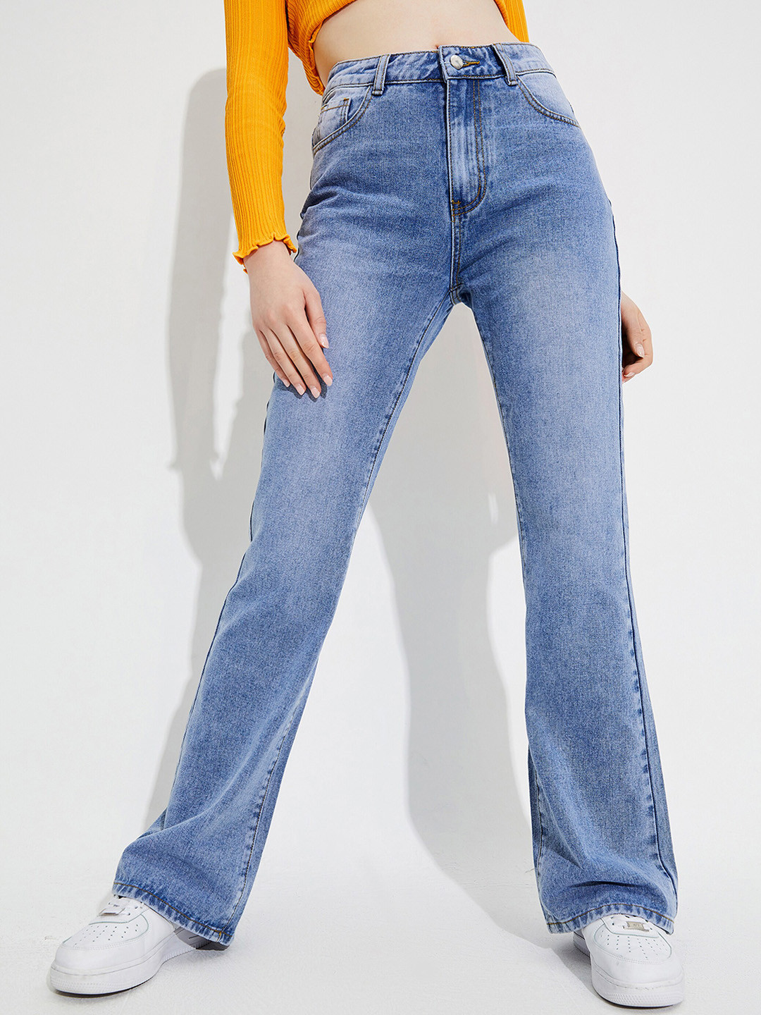 Buy URBANIC Women Blue Heavy Fade Jeans Jeans for Women 18542664 Myntra