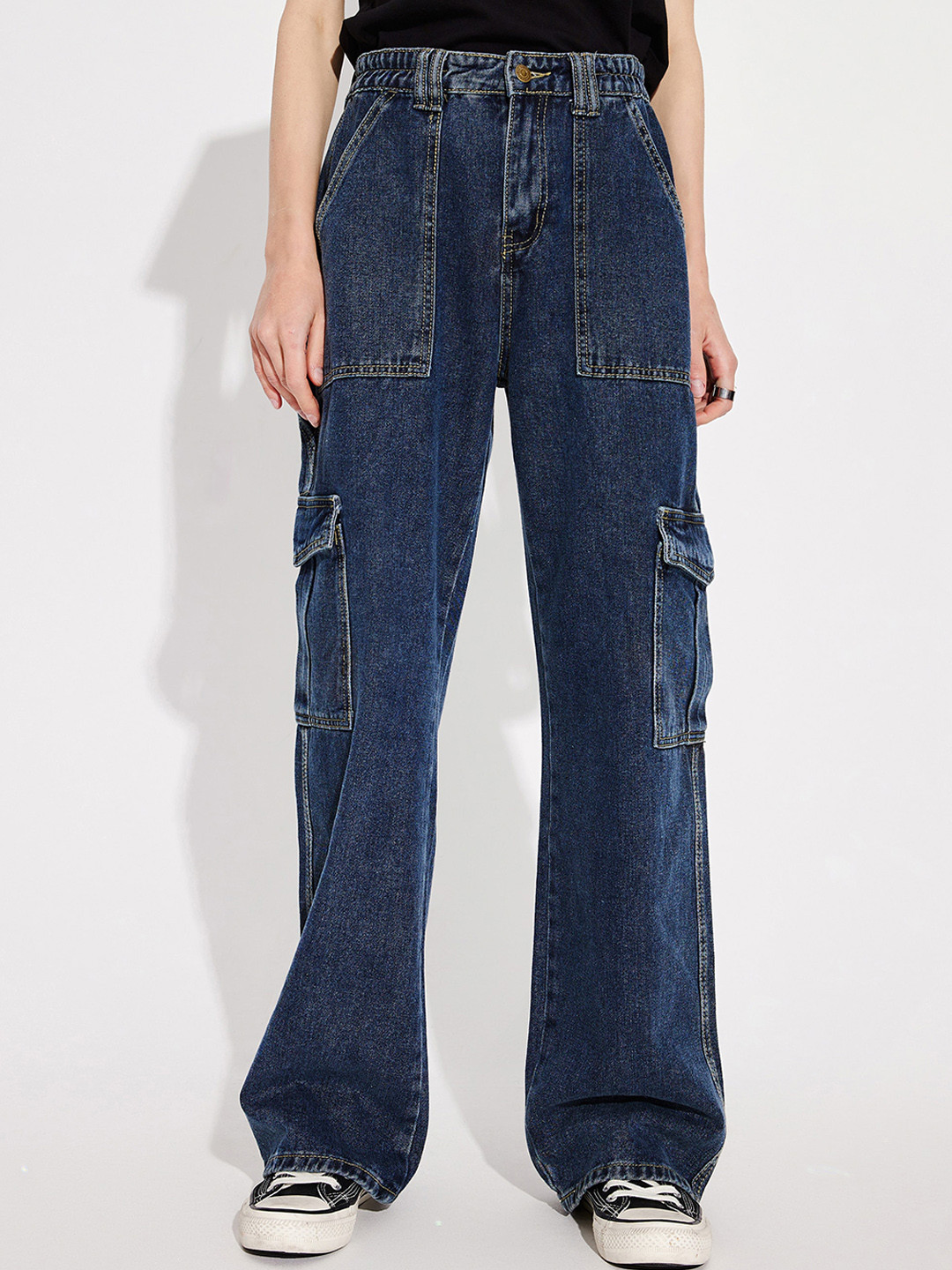 Buy URBANIC Women Blue Wide Leg Jeans Jeans for Women 18542920 Myntra