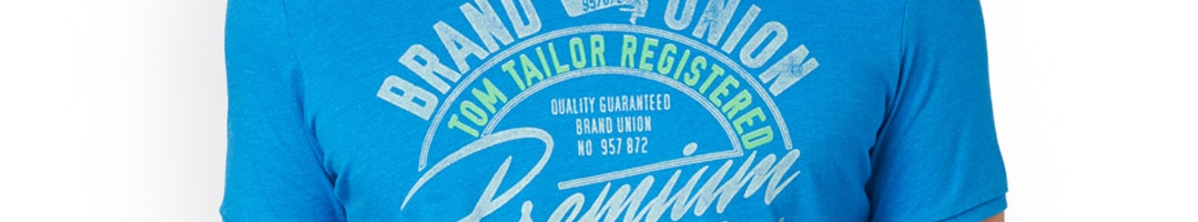 Buy Tom Tailor Blue Printed T Shirt - Tshirts for Men 1854589 | Myntra