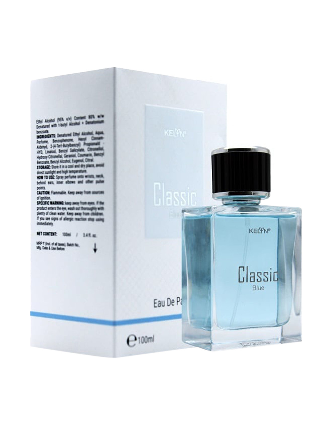 Buy KELYN Men Classic Blue Long Lasting Eau De Parfum 100 Ml Perfume