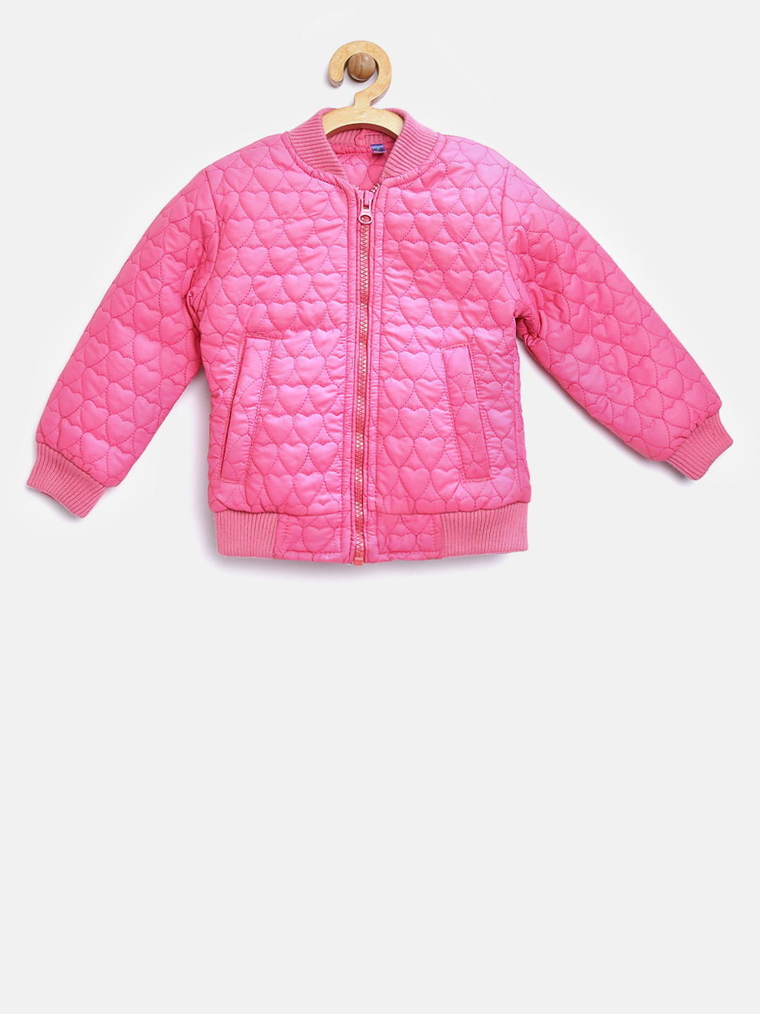 Buy YK Girls Pink Solid Quilted Jacket Jackets for Girls 1855215 Myntra