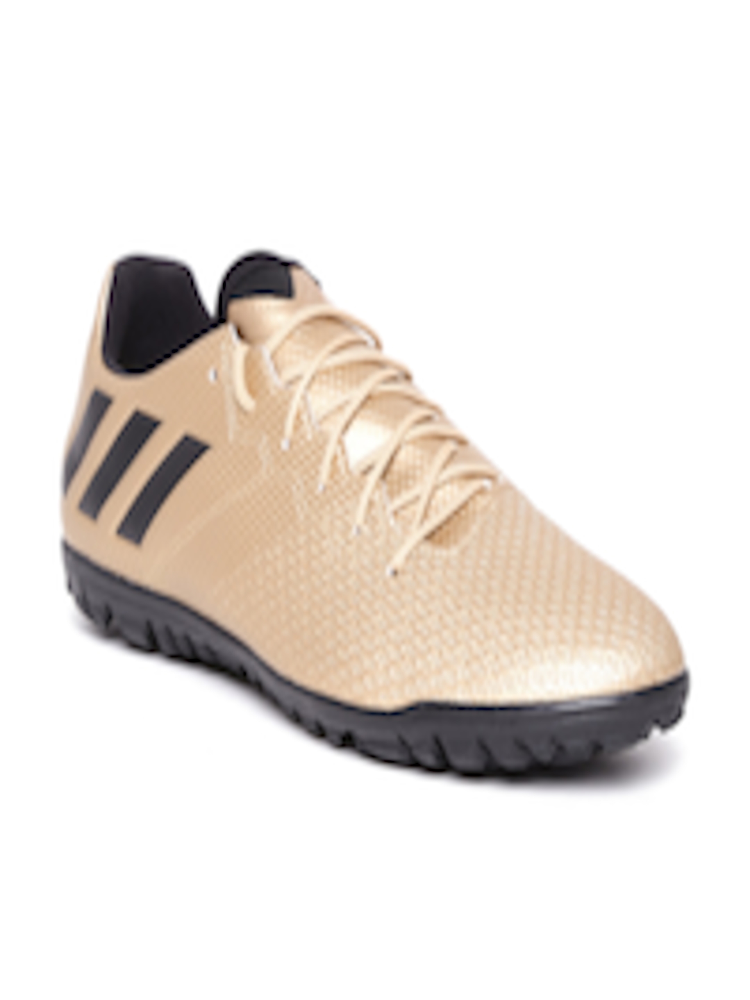 Buy ADIDAS Men Gold Toned Textured Messi 16.3 TF Football Shoes ...