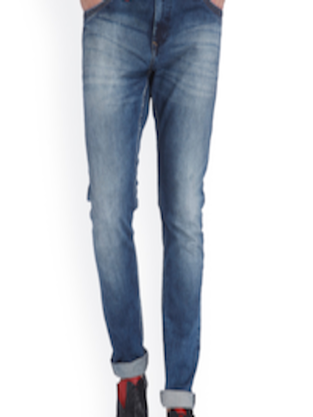 Buy Mufti Men Blue Skinny Fit Jeans - Jeans for Men 1856526 | Myntra