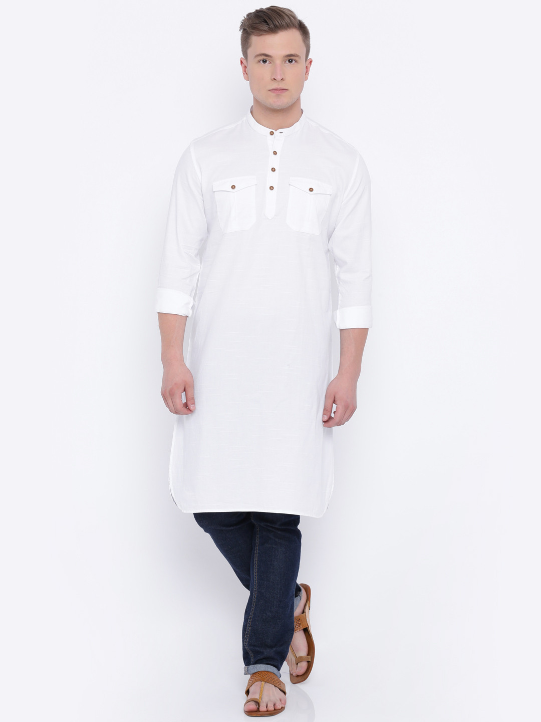 Buy British Club White Kurta Kurtas for Men 1857876 Myntra