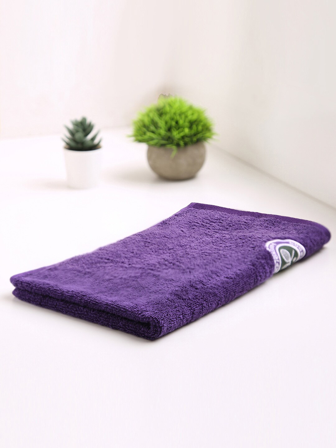Buy SPACES Violet Solid Pure Cotton 520 GSM Hand Towels Hand Towels for Unisex 18589648 Myntra