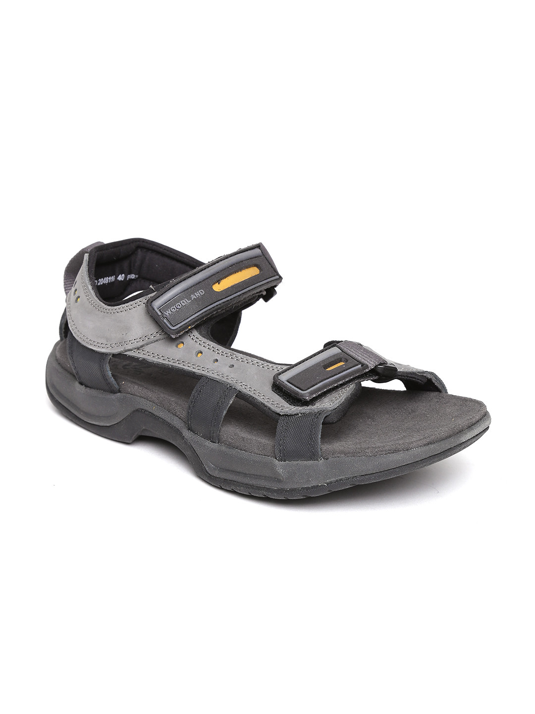 Buy Woodland Men Grey Leather Sandals Sandals for Men 1859079 Myntra
