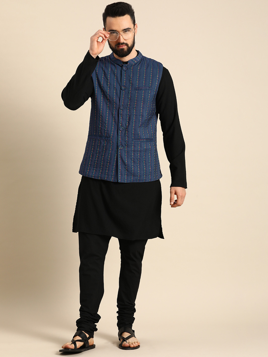Buy Anouk Men Embroidered Nehru Jacket Nehru Jackets for Men 18591264