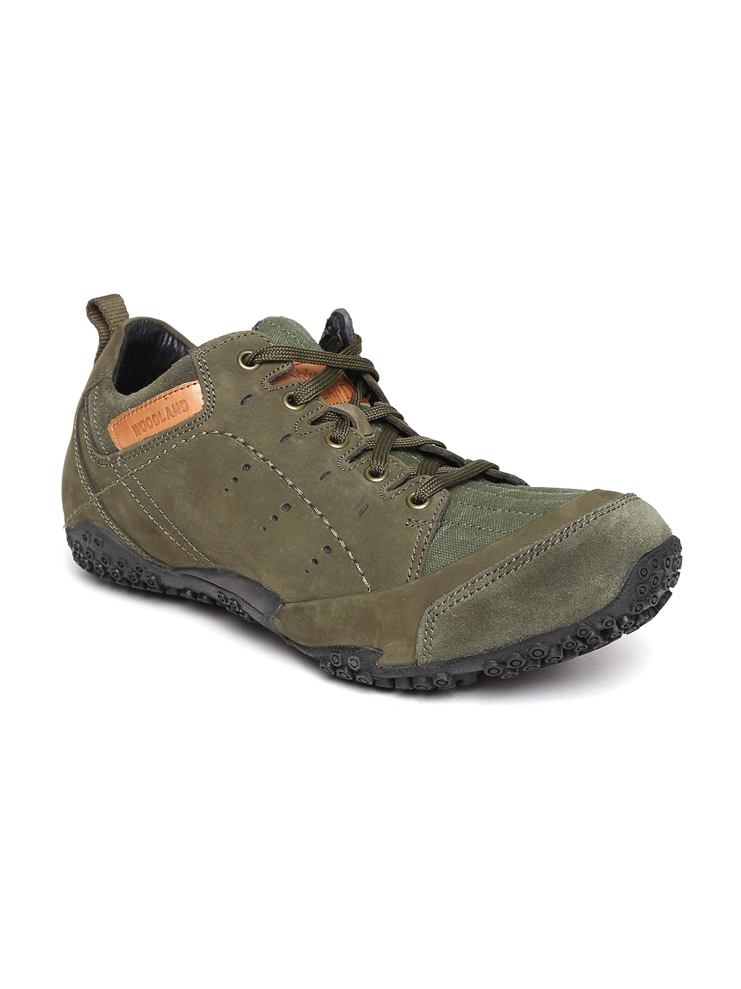 woodland olive green hiking shoes