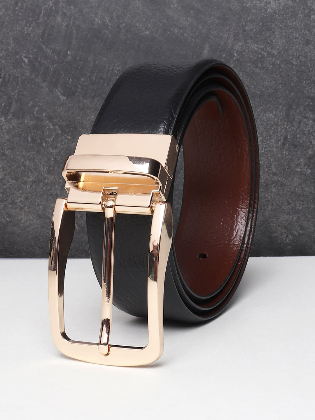 Buy Teakwood Leathers Men Black Belts - Belts for Men 18592956 | Myntra