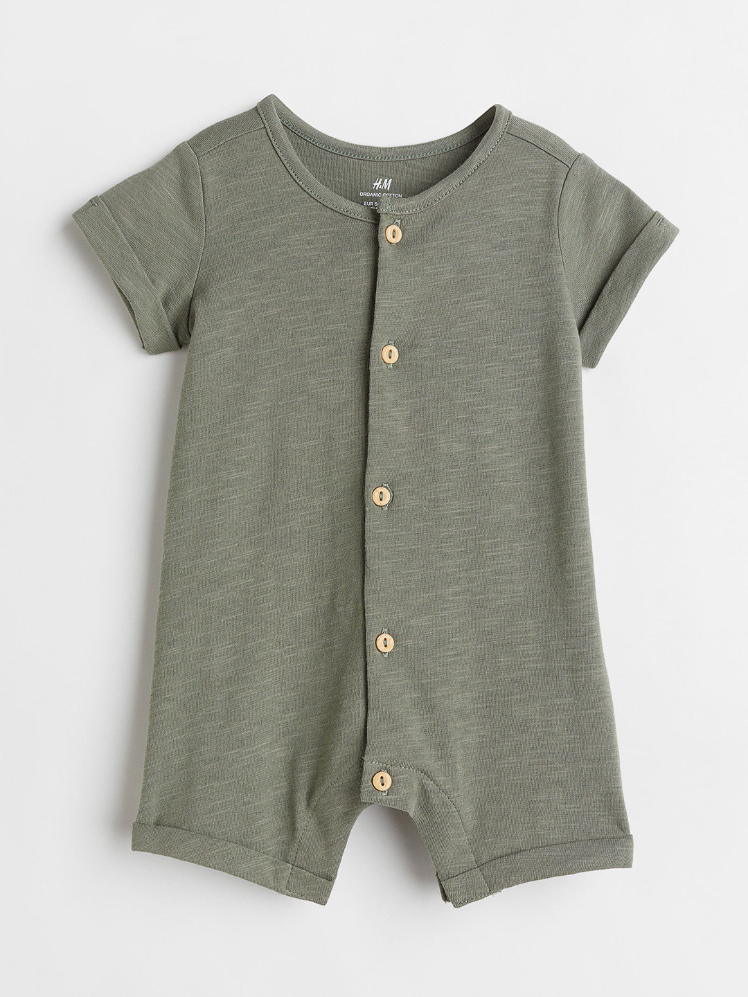 Buy H&M Boys Green Cotton Romper Suit Rompers for Boys 18601536 Myntra