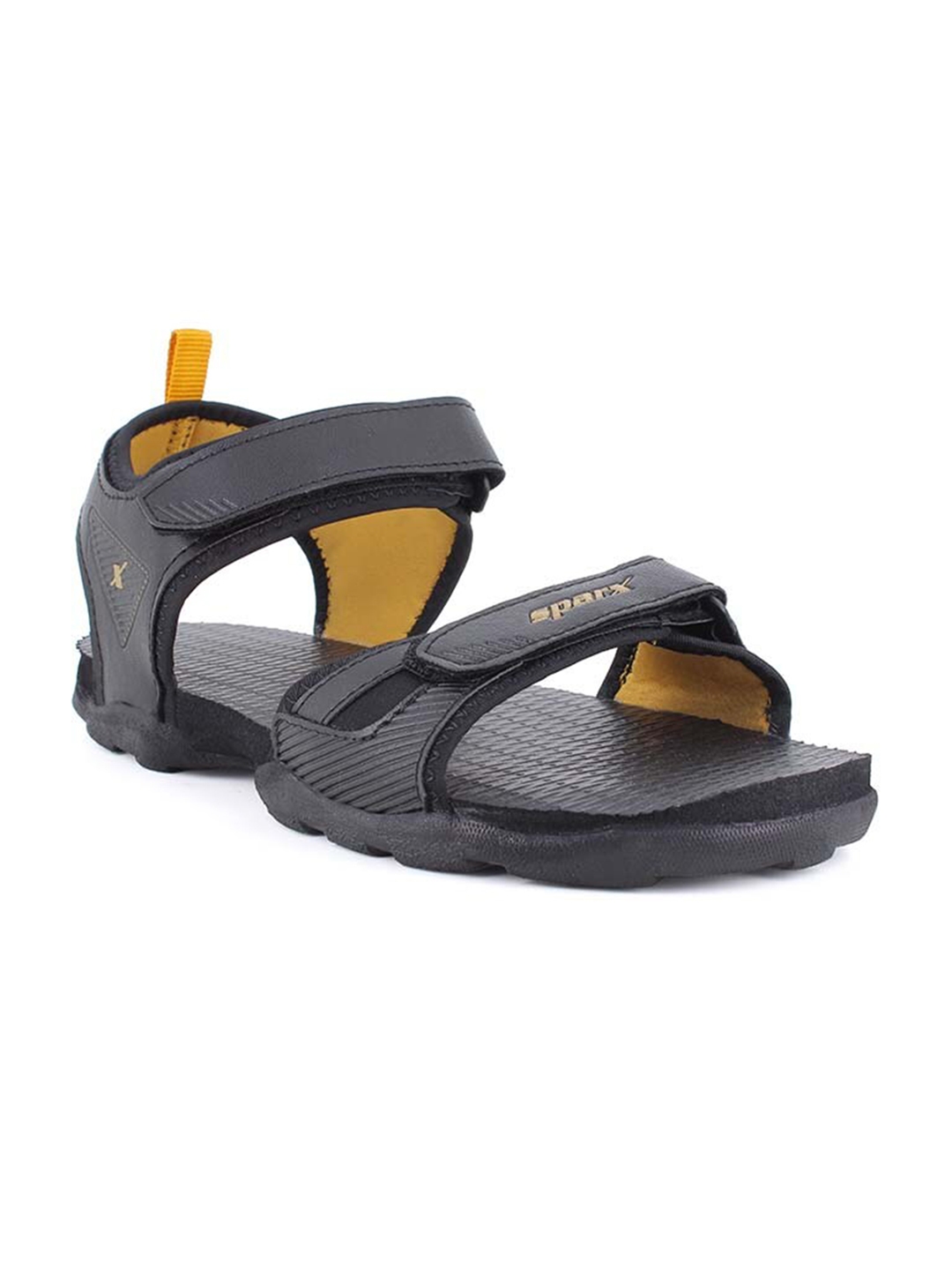 Buy Sparx Men Black Solid Sports Sandals - Sports Sandals for Men ...