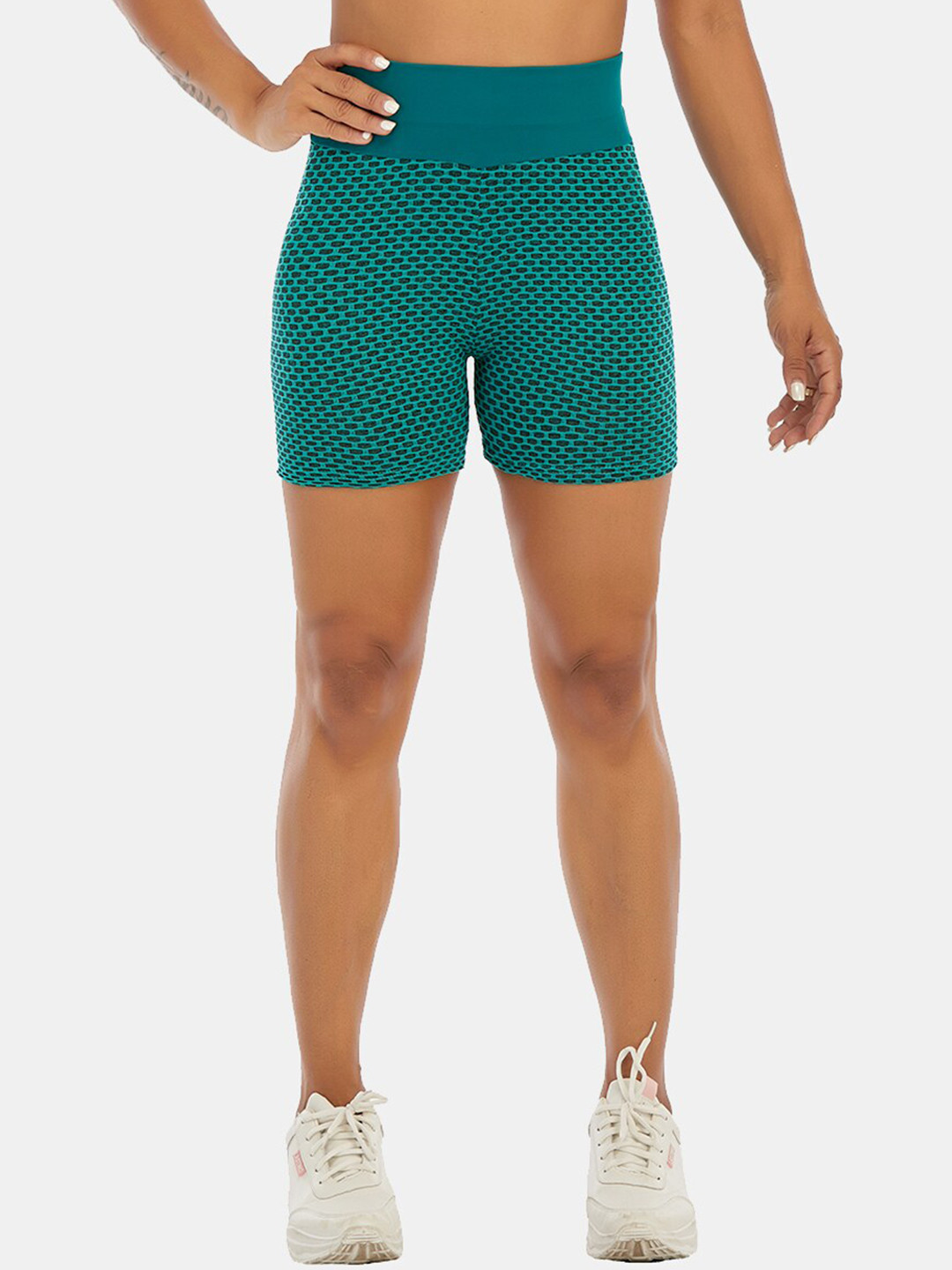 Buy URBANIC Women Green Printed Slim Fit Sports Shorts Shorts for Women 18602698 Myntra