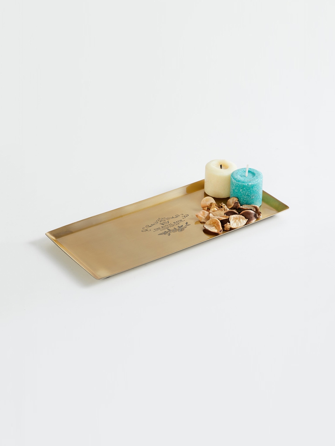 Buy Home Centre Gold Printed Royal Metal Tray Trays For Unisex buy-home-centre-gold-printed-royal-metal-tray-trays-for-unisex