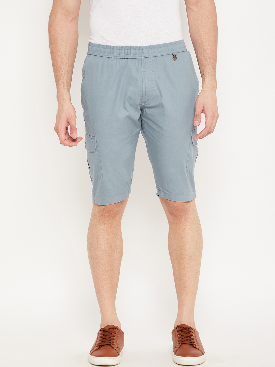 Buy Okane Men Blue Cargo Shorts Shorts for Men 18612148 Myntra