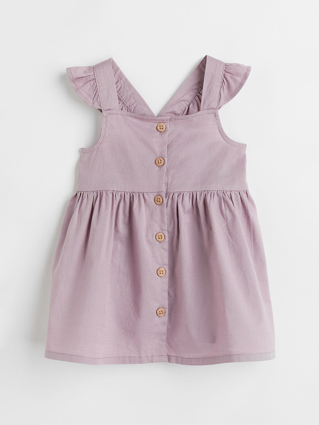 Buy H&M Girls Mauve Cotton Dress Dresses for Girls 18614372 Myntra