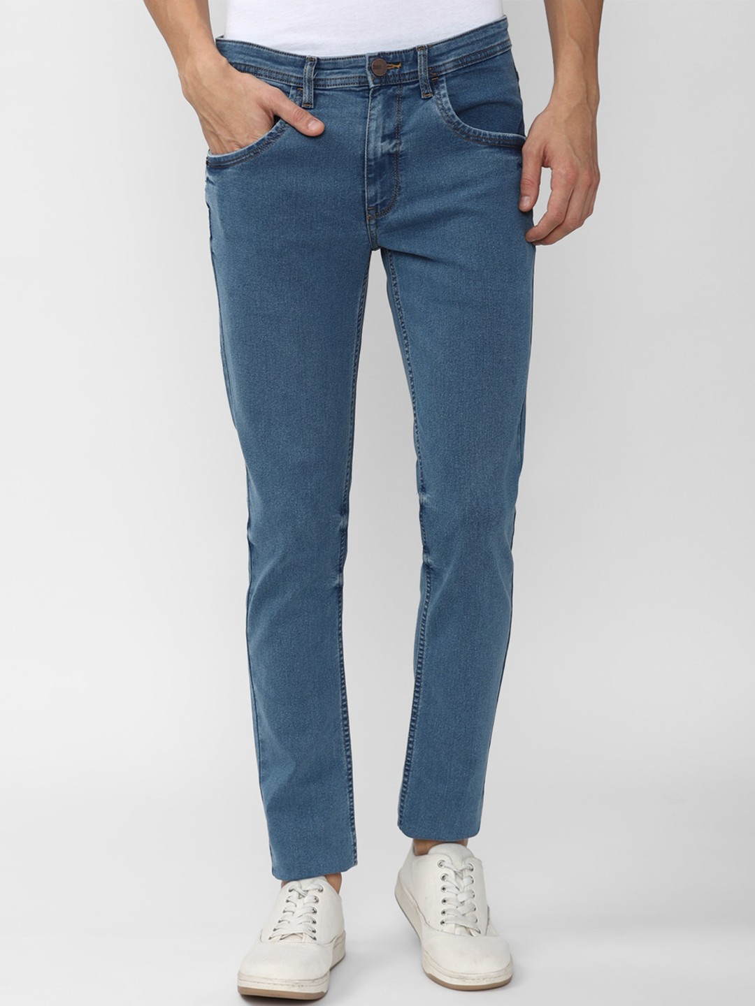 Buy V Dot Men Blue Skinny Fit Jeans - Jeans for Men 18621084 | Myntra image.