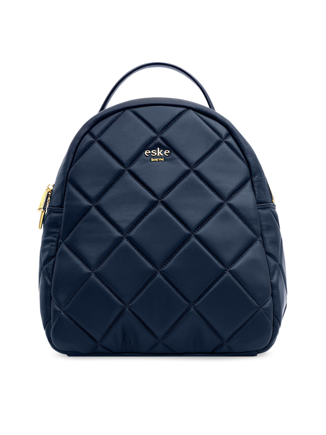 Buy Eske Women Navy Blue Solid Quilted Backpack Backpacks for Women 18624526 Myntra