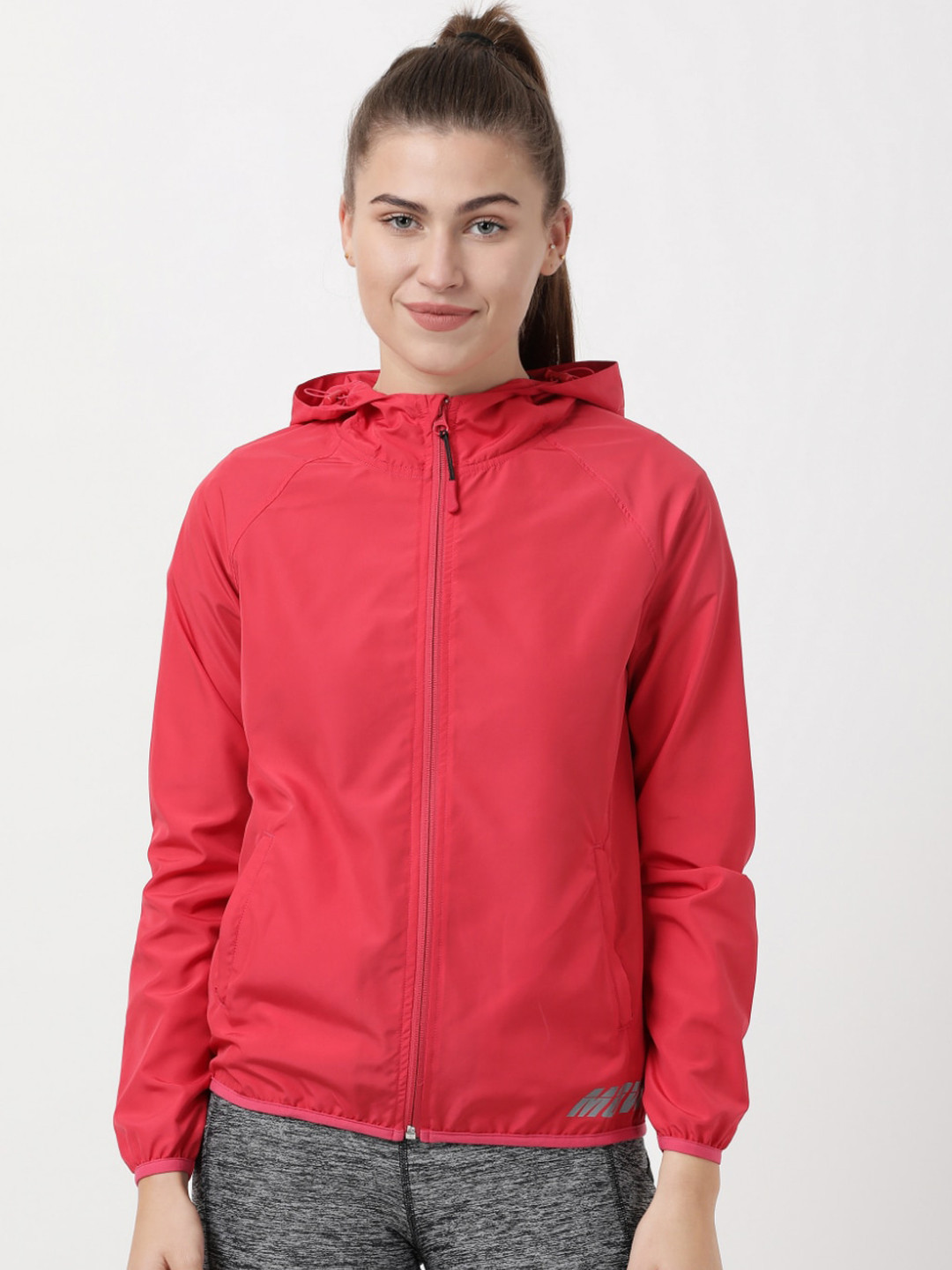 Buy Jockey Women Pink Hooded Sporty Jacket Jackets for Women 18634188