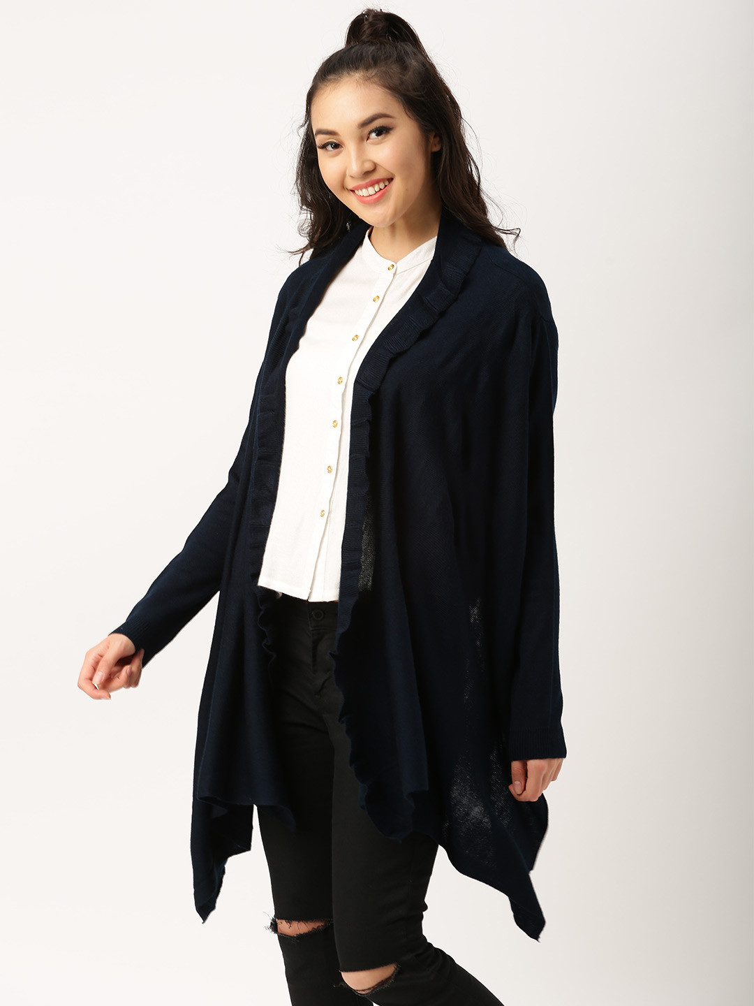 Buy DressBerry Navy Shrug Shrug for Women 1863535 Myntra