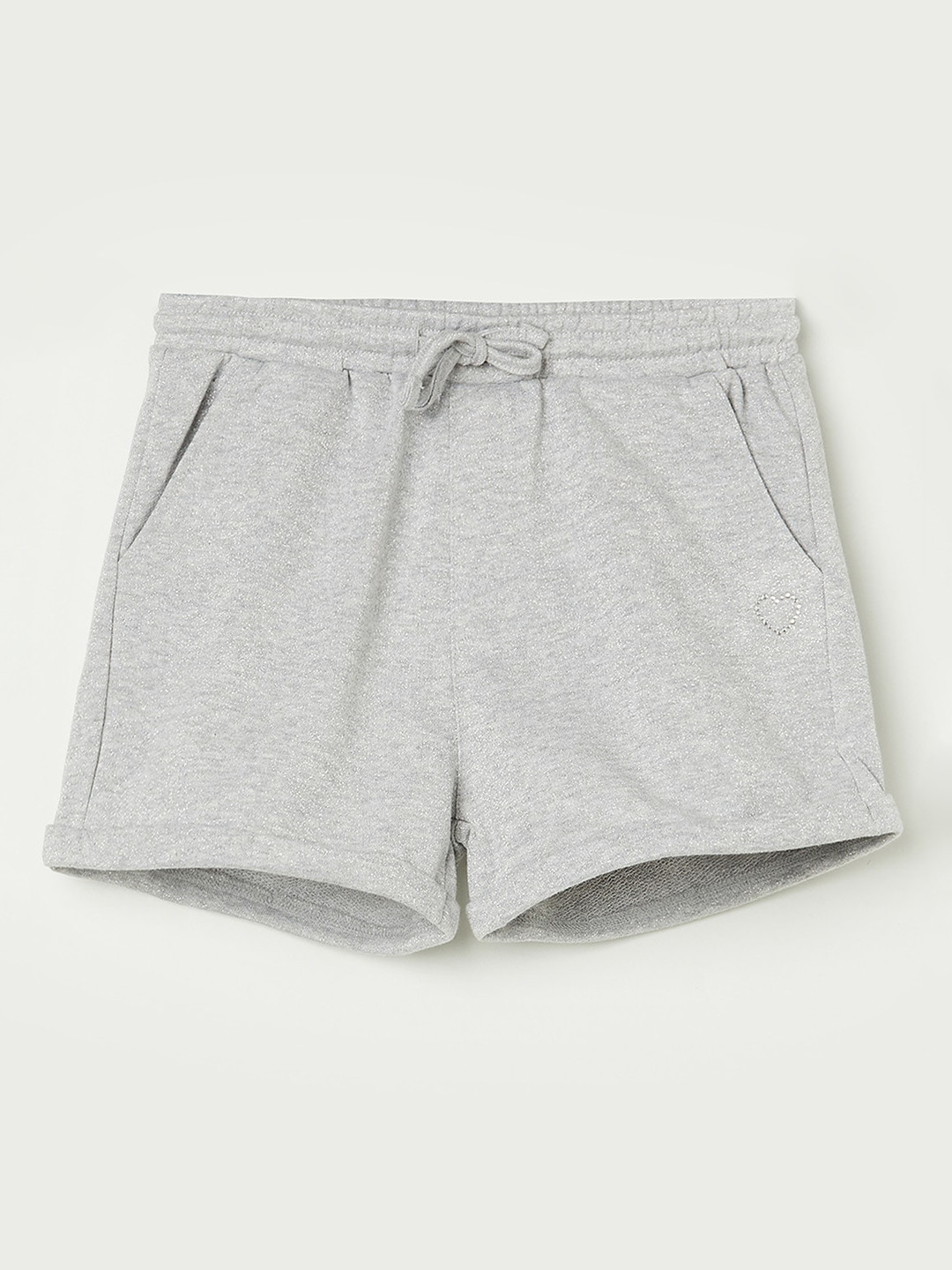 Buy Fame Forever By Lifestyle Girls Grey Solid Shorts Shorts for Girls 18636658 Myntra
