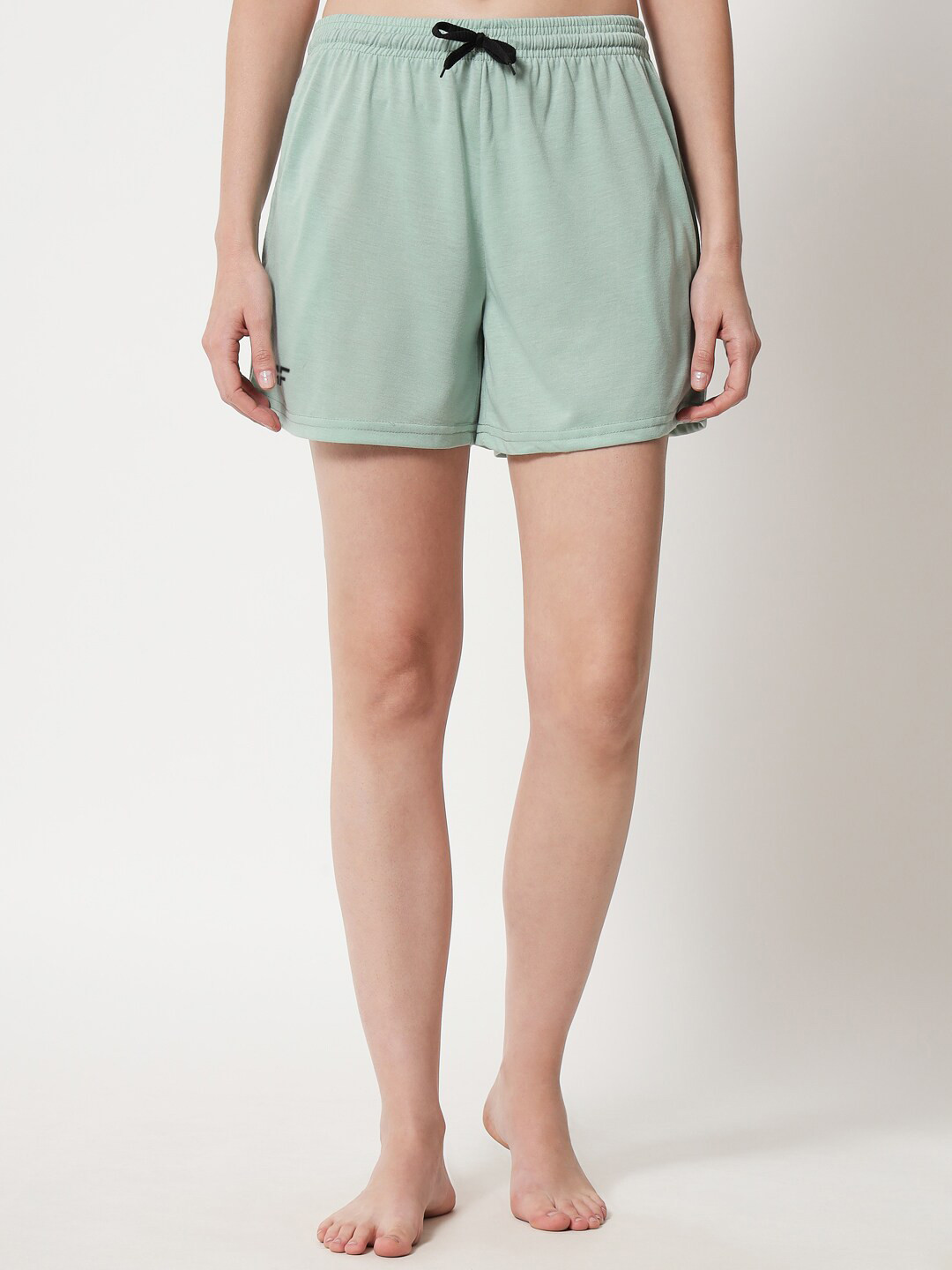 Buy FFLIRTYGO Women Green Shorts - Lounge Shorts for Women 18640528 ...
