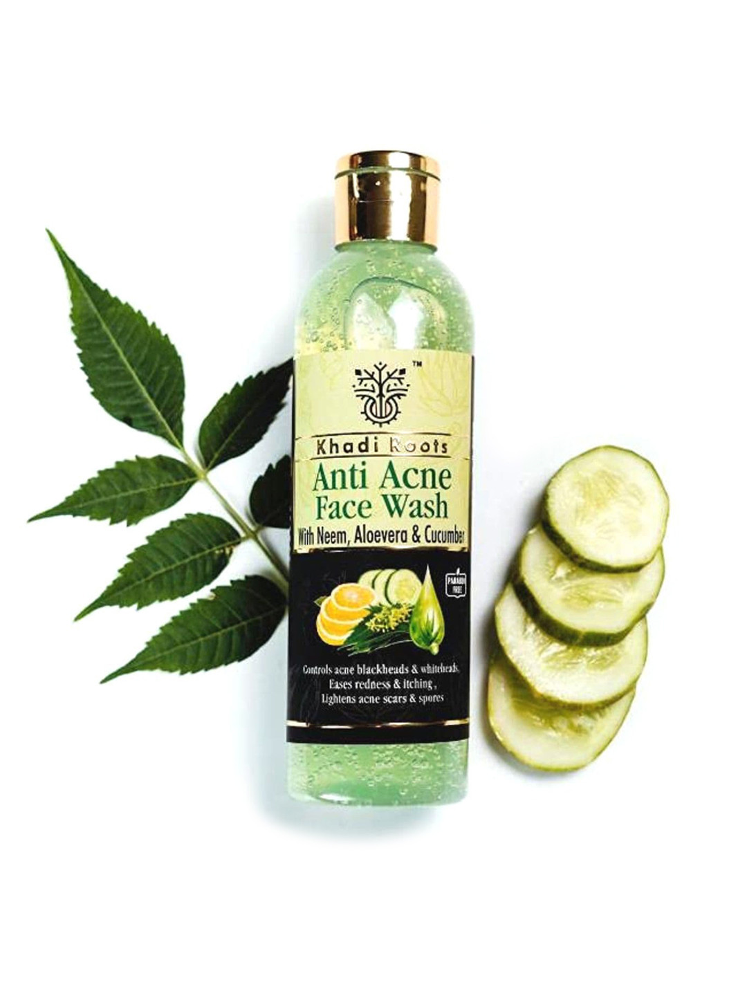 Buy Khadi Roots Anti Acne Face Wash With Neem & Aloe Vera 200 Ml Face Wash And Cleanser for