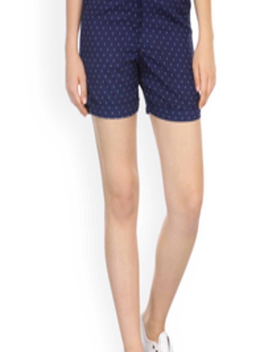 Buy Alba Navy Printed Shorts - Shorts for Women 1864560 | Myntra