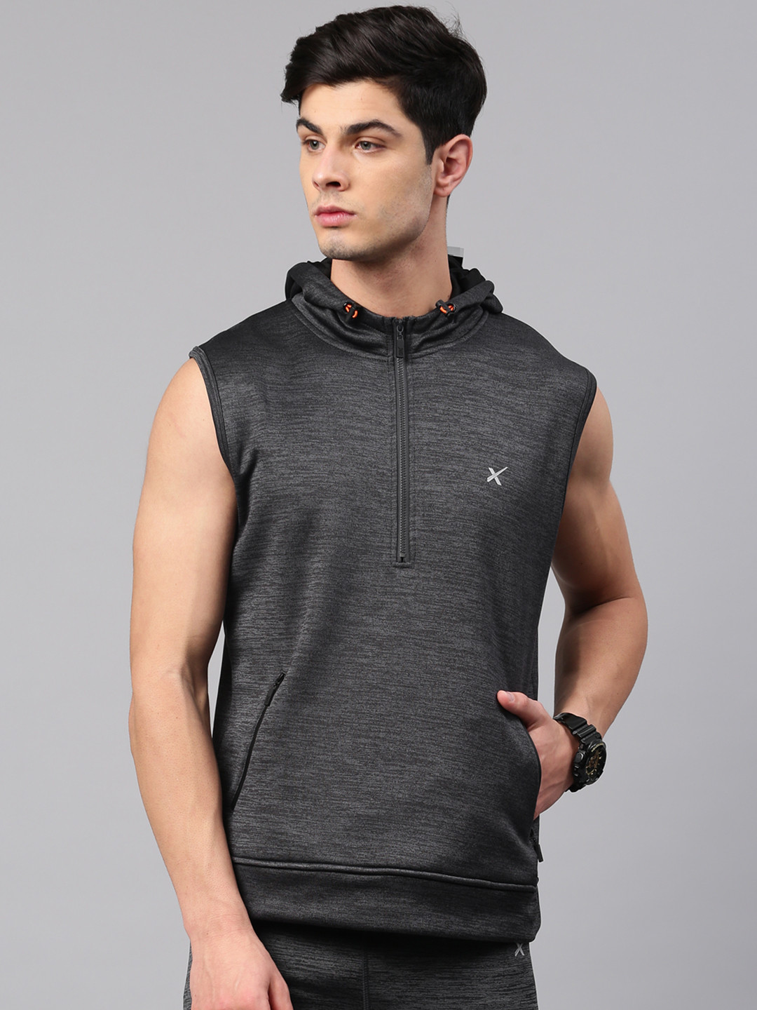 wolf print hoodie