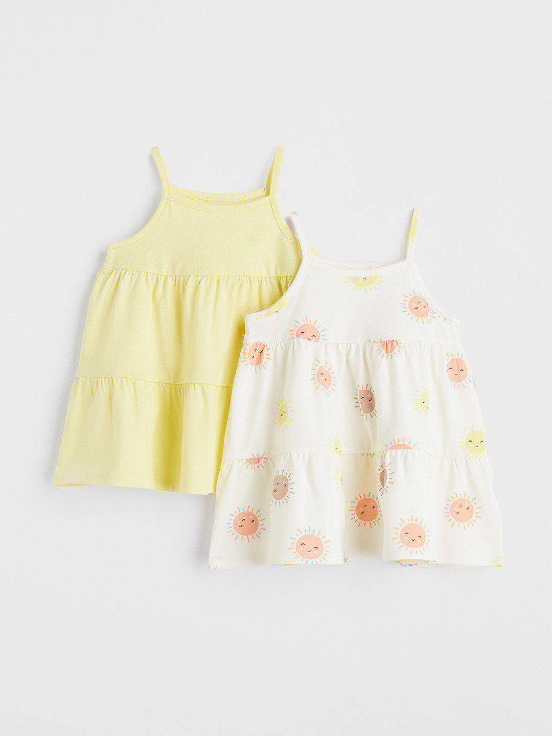 Buy H&M 2 Pack Cotton Jersey Dresses Dresses for Girls 18651666 Myntra